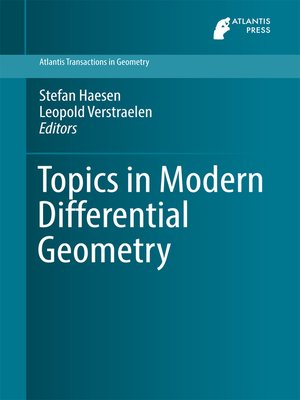cover image of Topics in Modern Differential Geometry